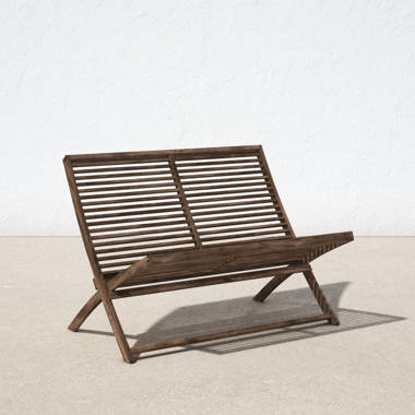 Folding outdoor bench online seat